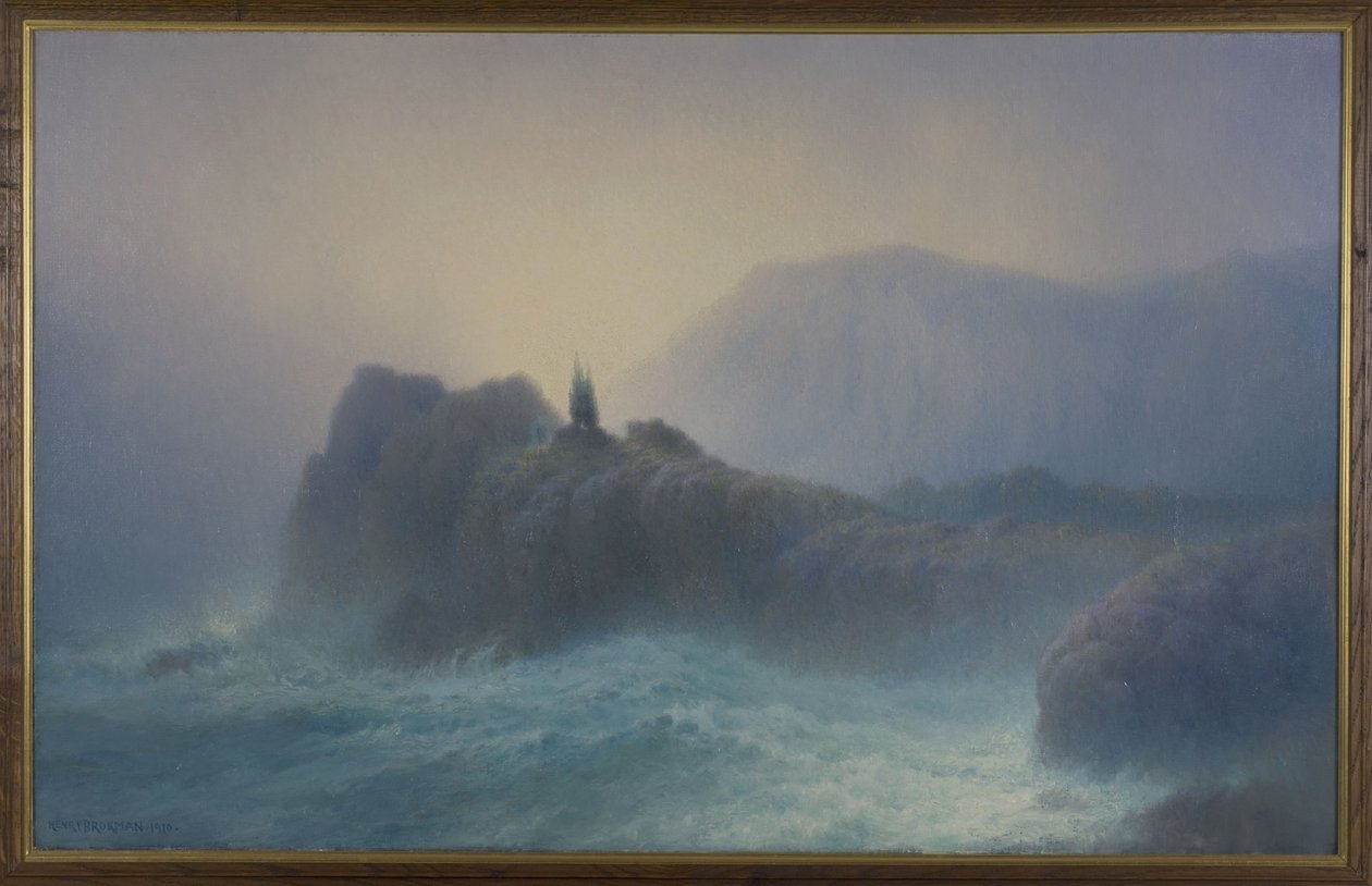 Tombeau du marin (romantikus stílusban), 1910-ben (olaj, vászon) alkotó: Henry Brokman Knudsen