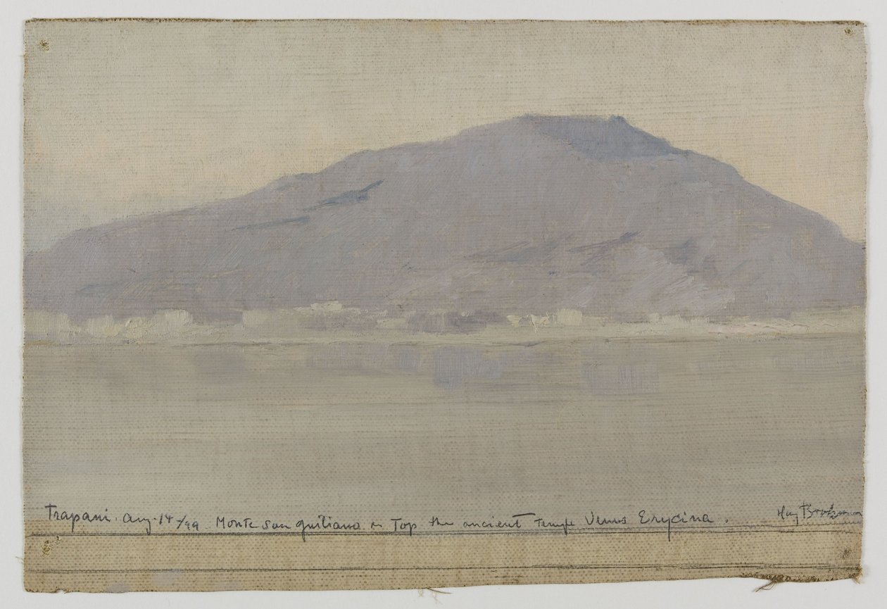 Trapani, Monte San Giuliano (Szicília), 1899-ben (olaj, vászon) alkotó: Henry Brokman Knudsen