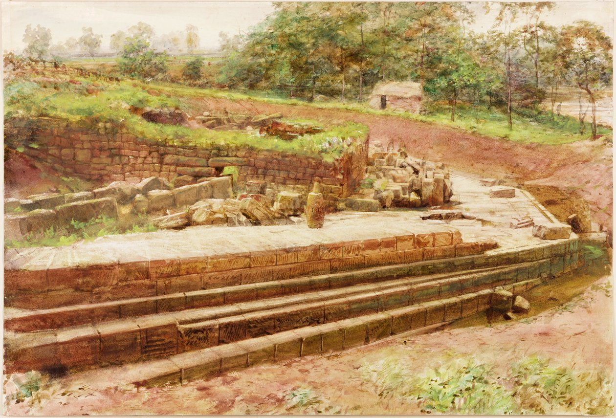 Cilurnum (guache, ceruza és akvarell papíron) alkotó: Henry Burdon Richardson