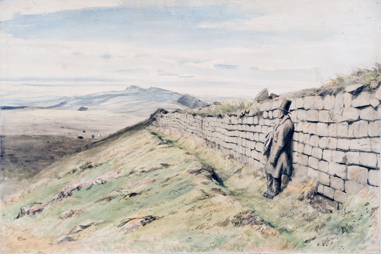 Cockmount Hill (ceruza, wc és gouache papíron, kártyán) alkotó: Henry Burdon Richardson