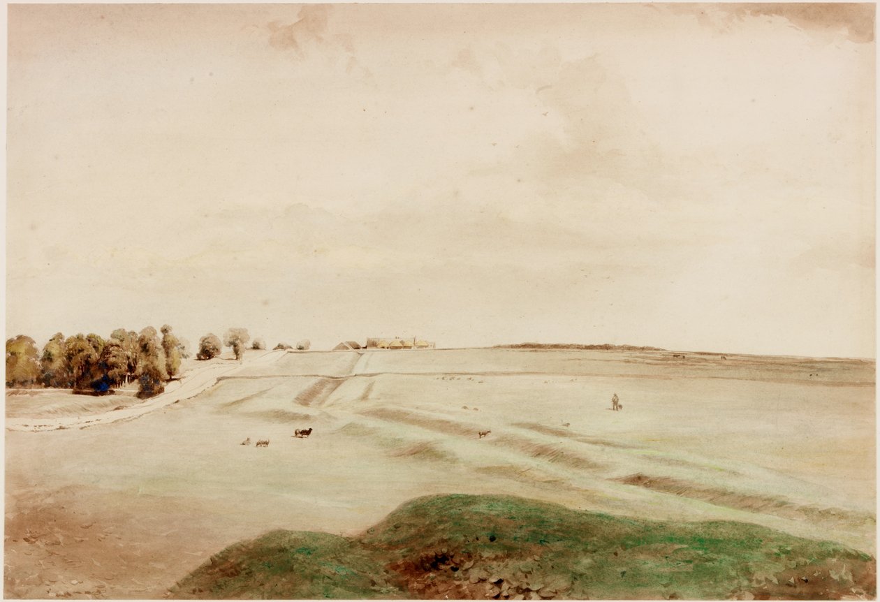 Down Hill, Northumberland (testszín) alkotó: Henry Burdon Richardson