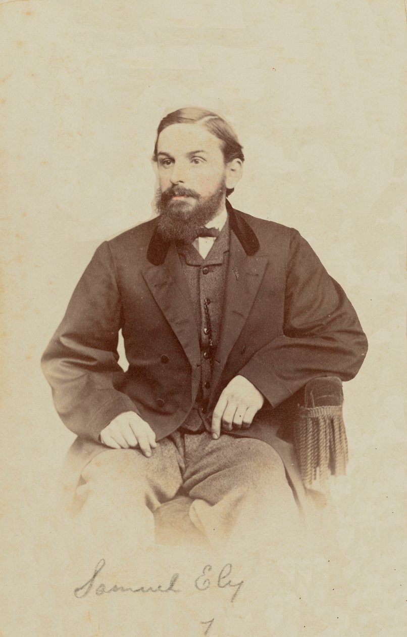 Samuel Ely carte-de-visite portréja, 1862-1869. alkotó: Henry C. Phillips