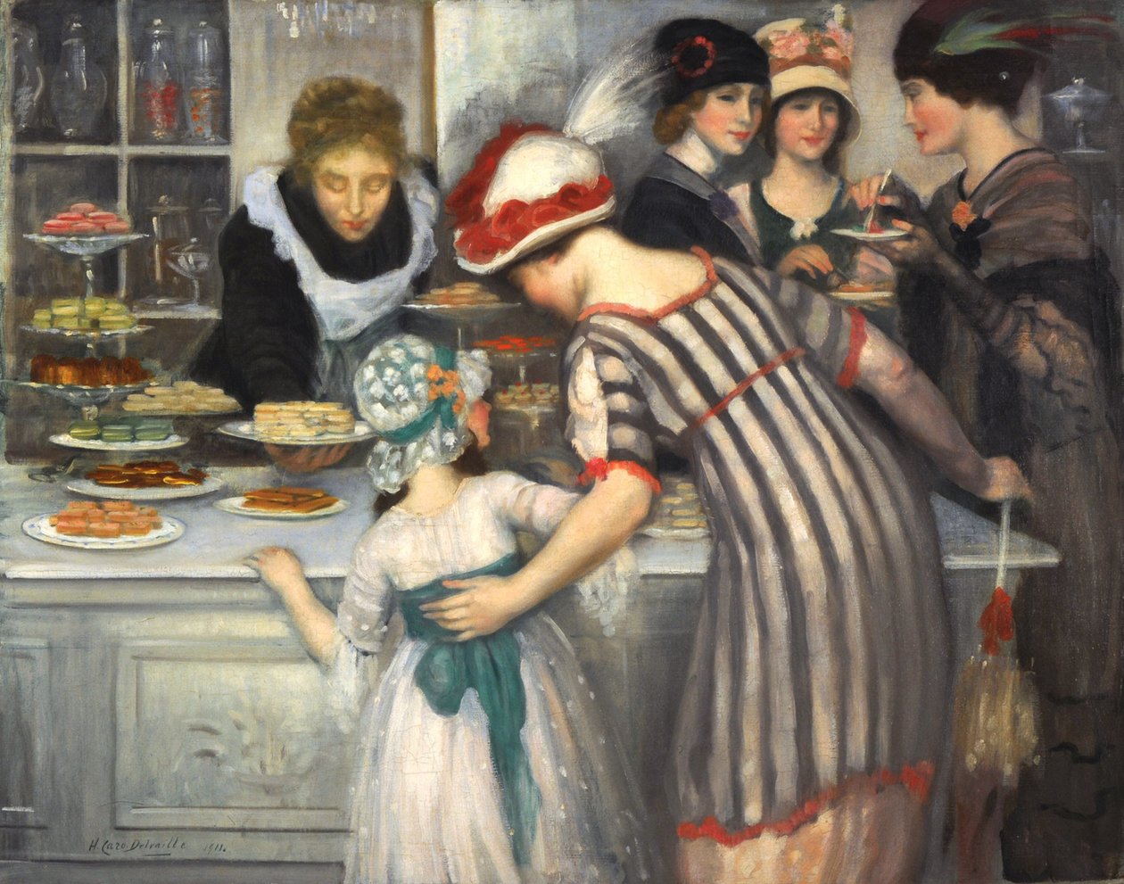A Cukrászdában, 1911. alkotó: Henry Caro Delvaille