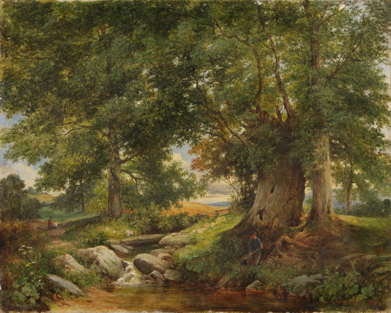 Pisztráng-patak Worcester közelében, 1866 alkotó: Henry Chaplin
