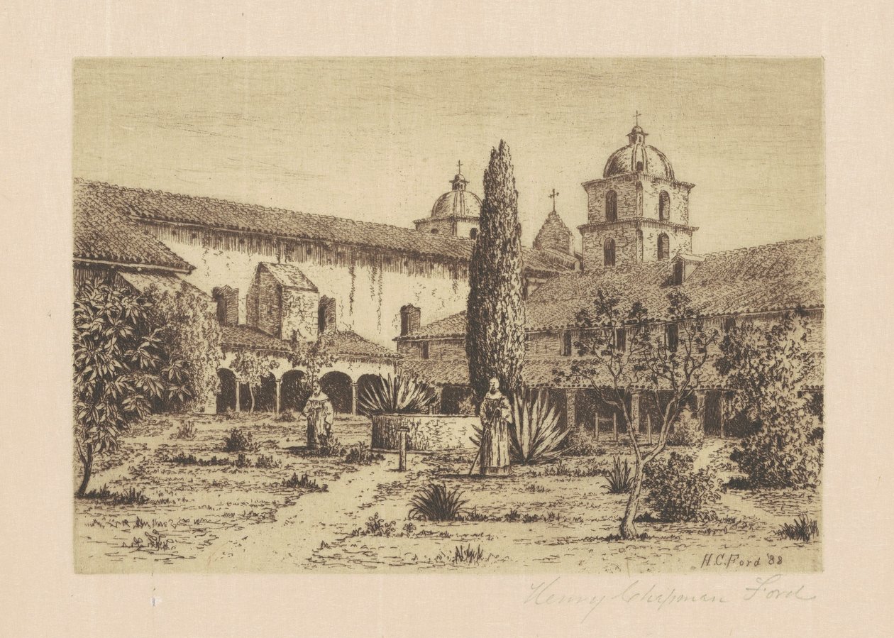 Kert, Mission Santa Barbara alkotó: Henry Chapman Ford