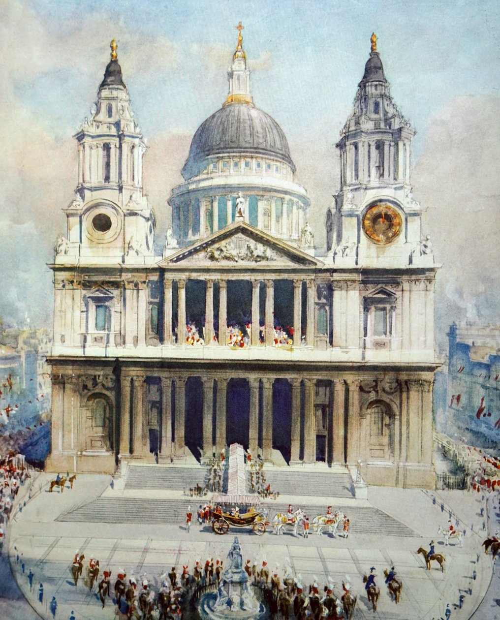 V. György király ezüstjubileuma a Szent Pál-székesegyházban alkotó: Henry Charles Brewer