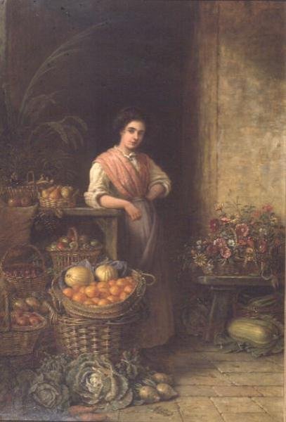 Egy fiatal gyümölcsárus alkotó: Henry Charles Bryant