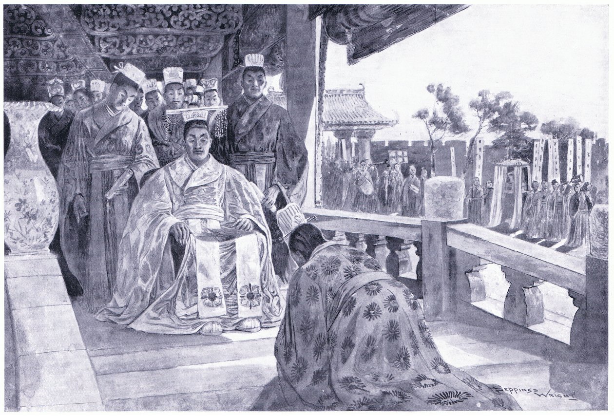 Han Yu bemutatja emlékművét alkotó: Henry Charles Seppings Wright