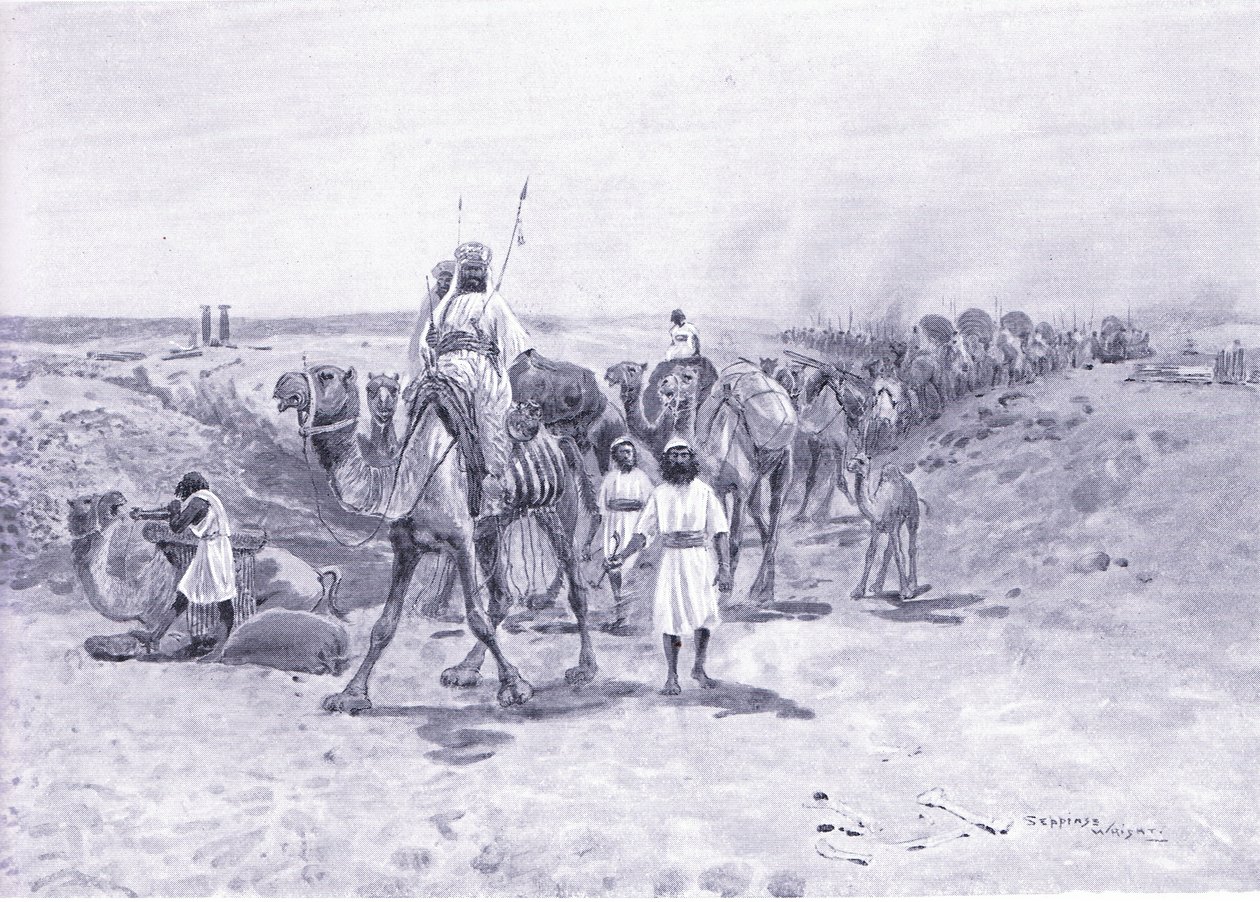 Soloman ajándékokat küld Hiramnak alkotó: Henry Charles Seppings Wright
