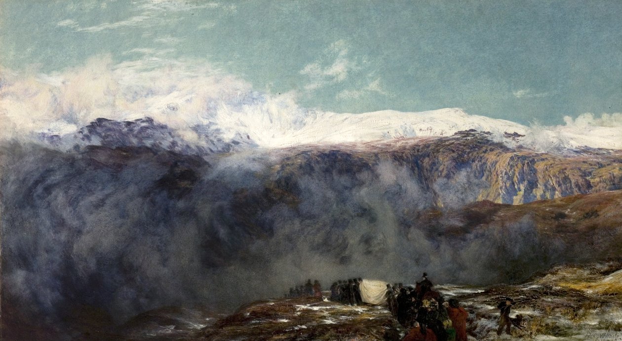 Egy walesi temetés alkotó: Henry Clarence Whaite