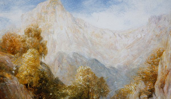 In the Hills, 1850 körül (olaj, panel) alkotó: Henry Clarence Whaite