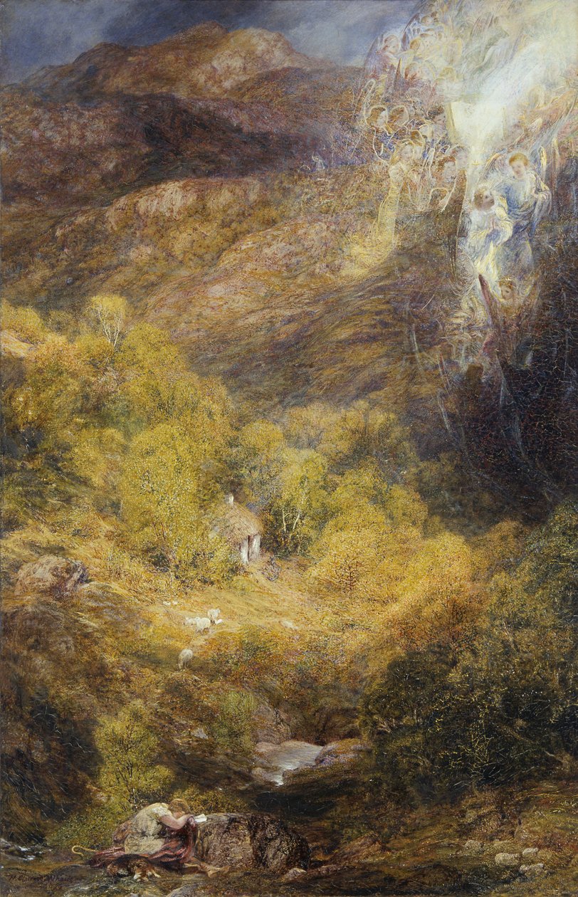 A bűnbánó látomása: A pásztor álma alkotó: Henry Clarence Whaite