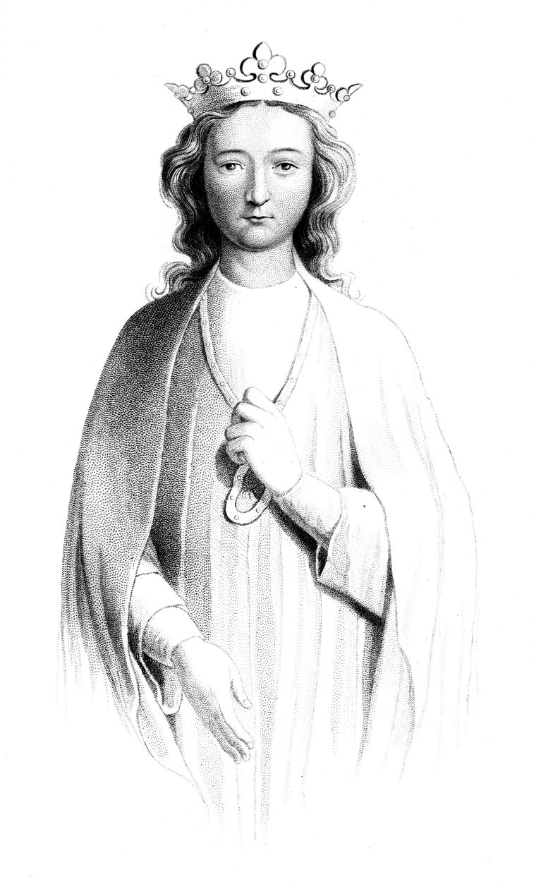 Kasztíliai Eleonóra 1241-1290, 1851. alkotó: Henry Colburn