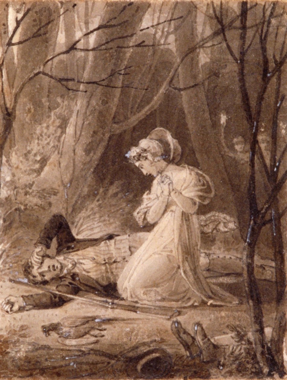 Jelenet George Crabbe Tales of the Hall című művéből, XIX. alkotó: Henry Corbould