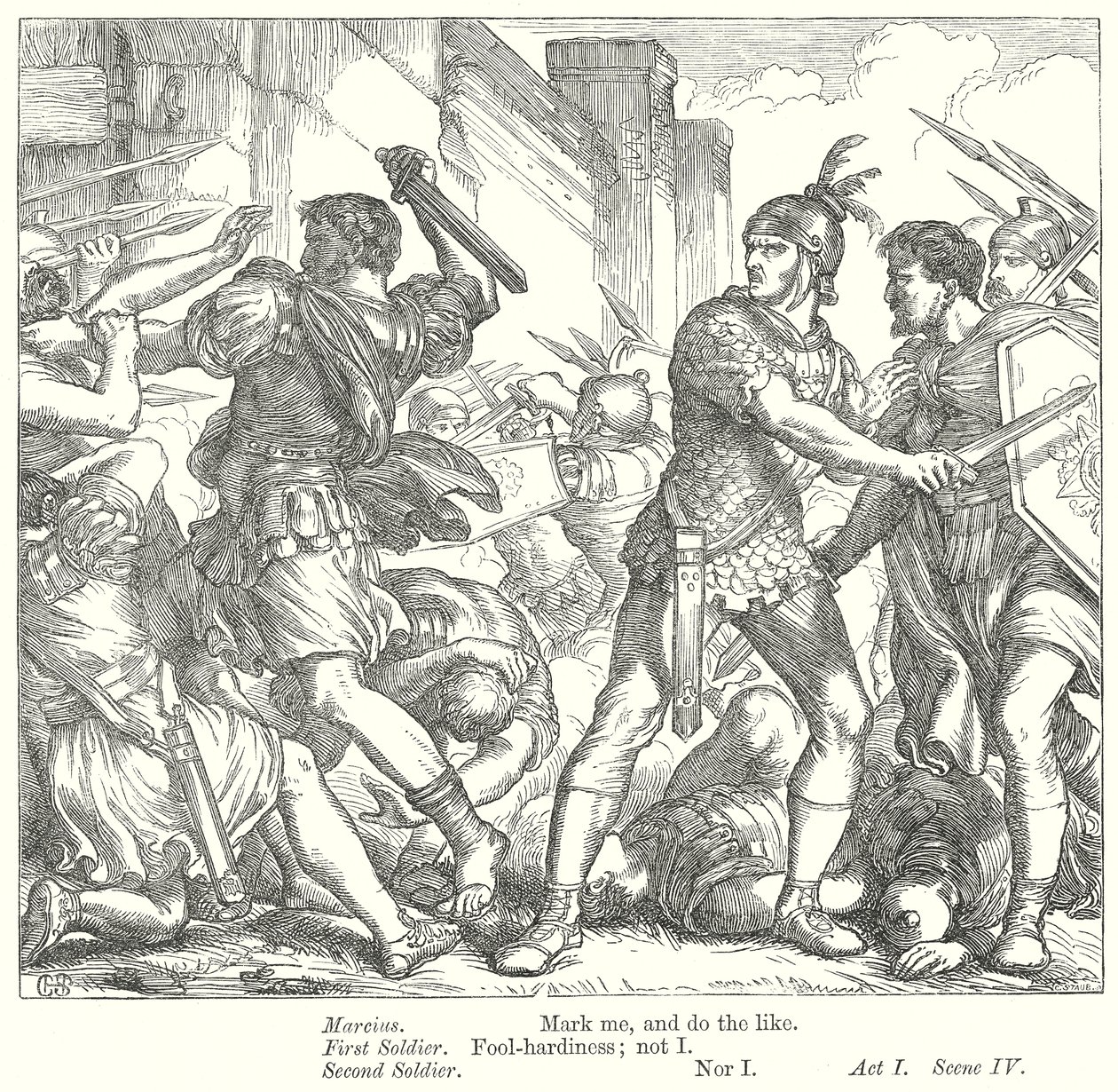Coriolanus (metszet) alkotó: Henry Courtney (after) Selous