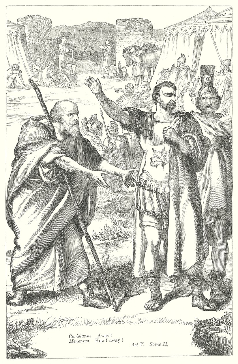 Coriolanus (metszet) alkotó: Henry Courtney (after) Selous