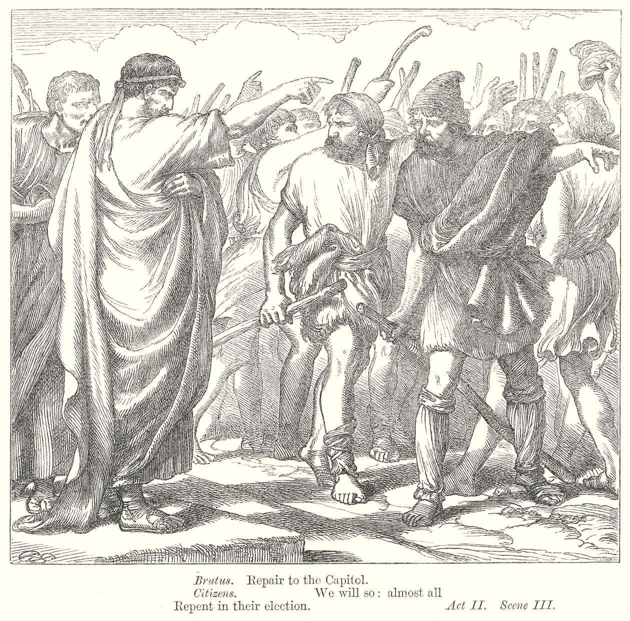 Coriolanus (metszet) alkotó: Henry Courtney (after) Selous