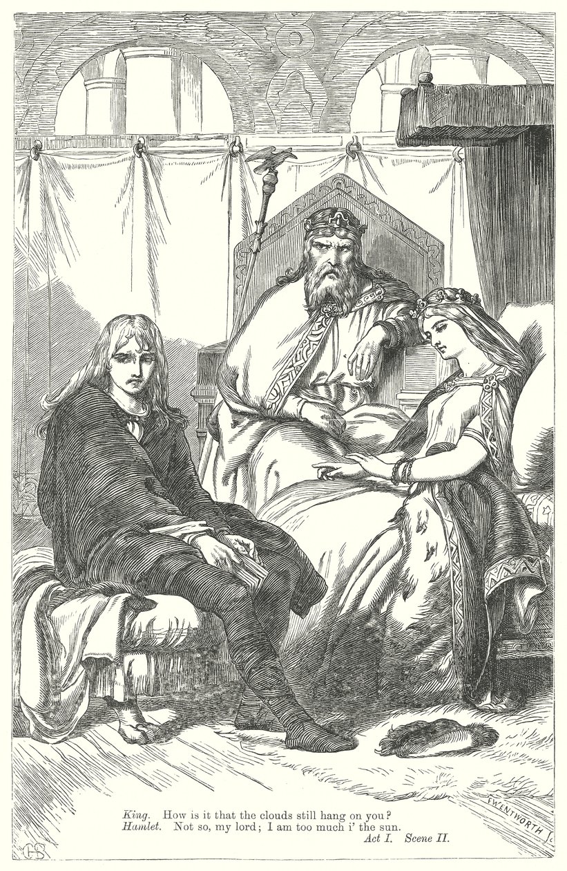 Hamlet (metszet) alkotó: Henry Courtney (after) Selous