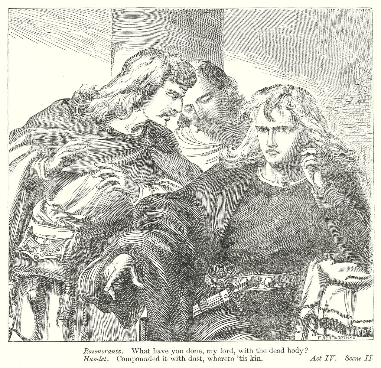 Hamlet (metszet) alkotó: Henry Courtney (after) Selous