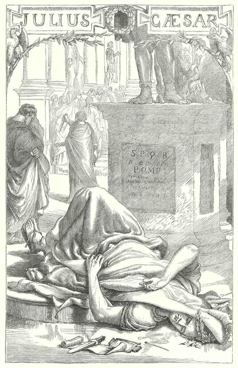Julius Caesar (metszet) alkotó: Henry Courtney (after) Selous
