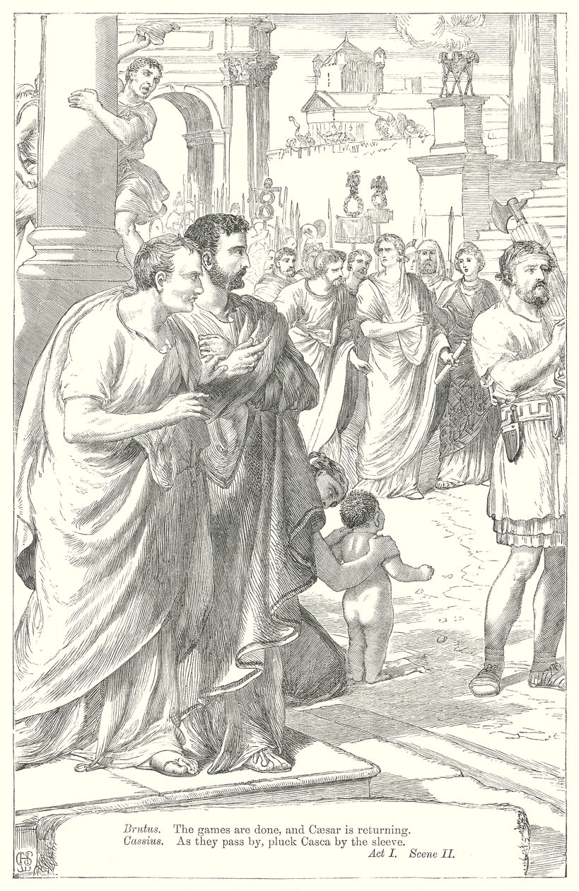 Julius Caesar (metszet) alkotó: Henry Courtney (after) Selous