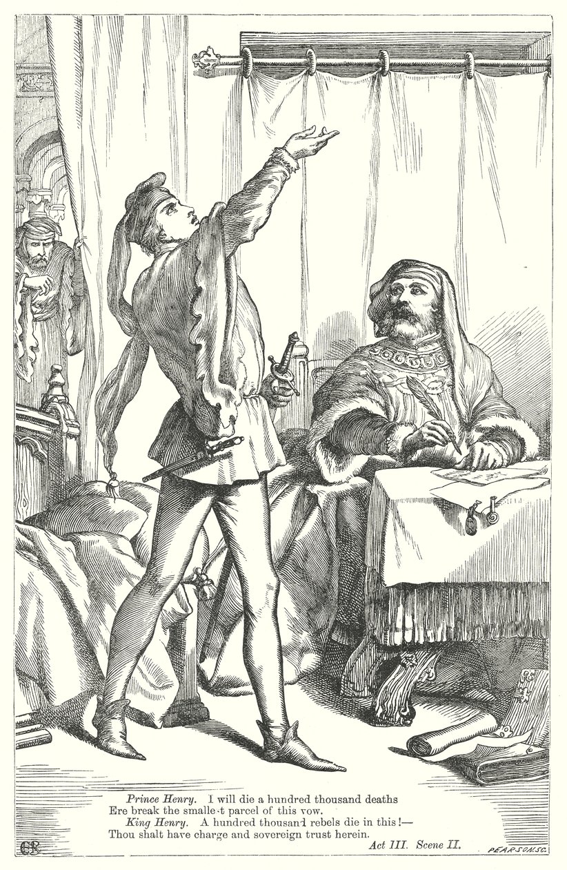 IV. Henrik király I. rész (metszet) alkotó: Henry Courtney (after) Selous