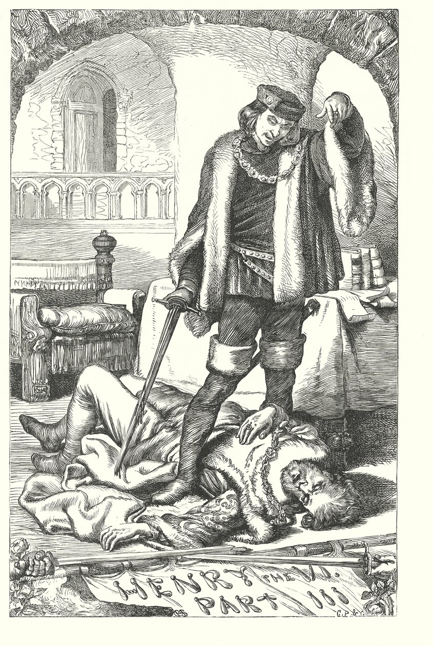 VI. Henrik király III. rész (metszet) alkotó: Henry Courtney (after) Selous