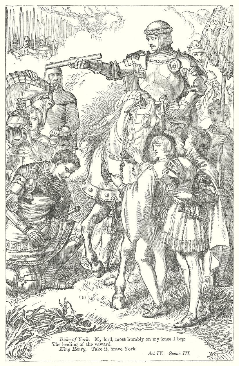 V. Henrik király (metszet) alkotó: Henry Courtney (after) Selous