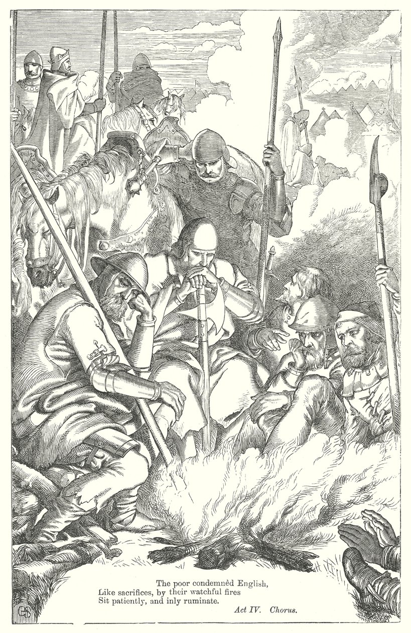 V. Henrik király (metszet) alkotó: Henry Courtney (after) Selous