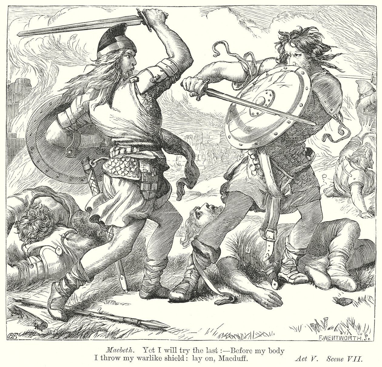 Macbeth (metszet) alkotó: Henry Courtney (after) Selous