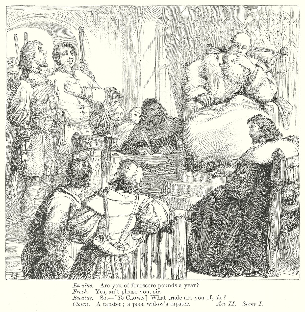 Measure for Measure (metszet) alkotó: Henry Courtney (after) Selous