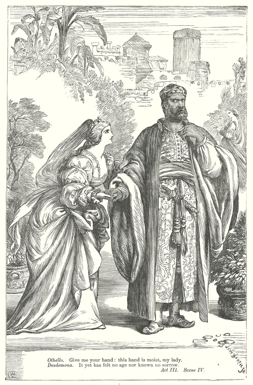 Othello (metszet) alkotó: Henry Courtney (after) Selous