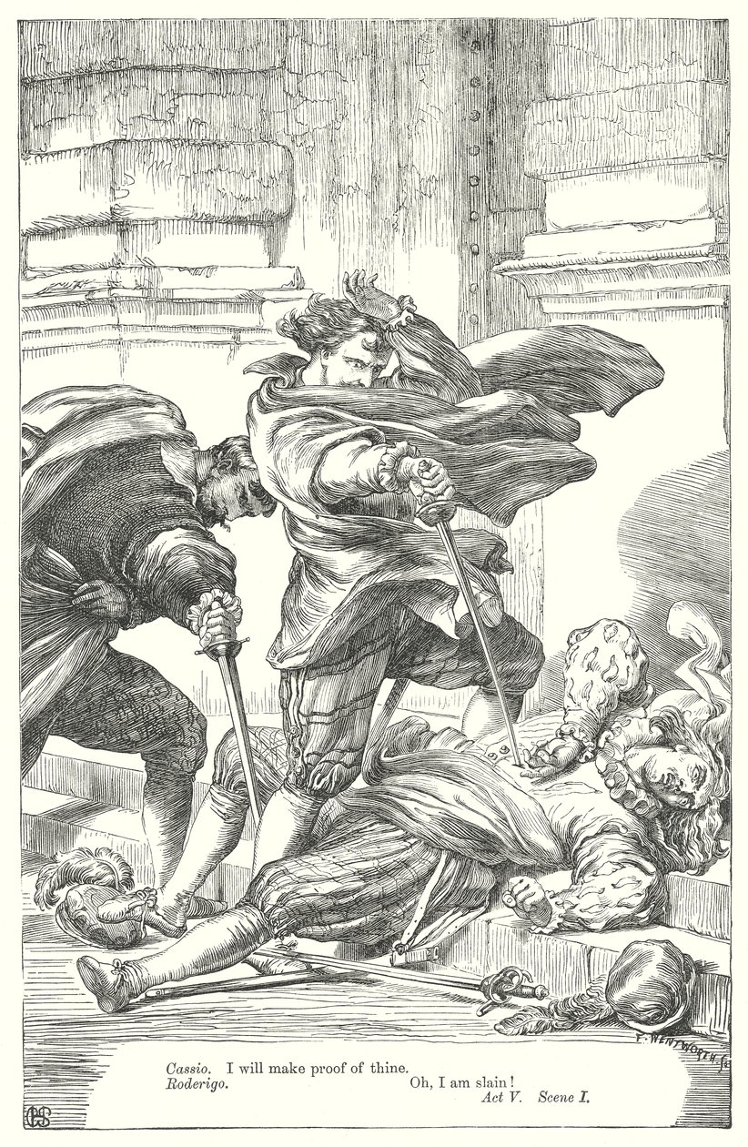 Othello (metszet) alkotó: Henry Courtney (after) Selous
