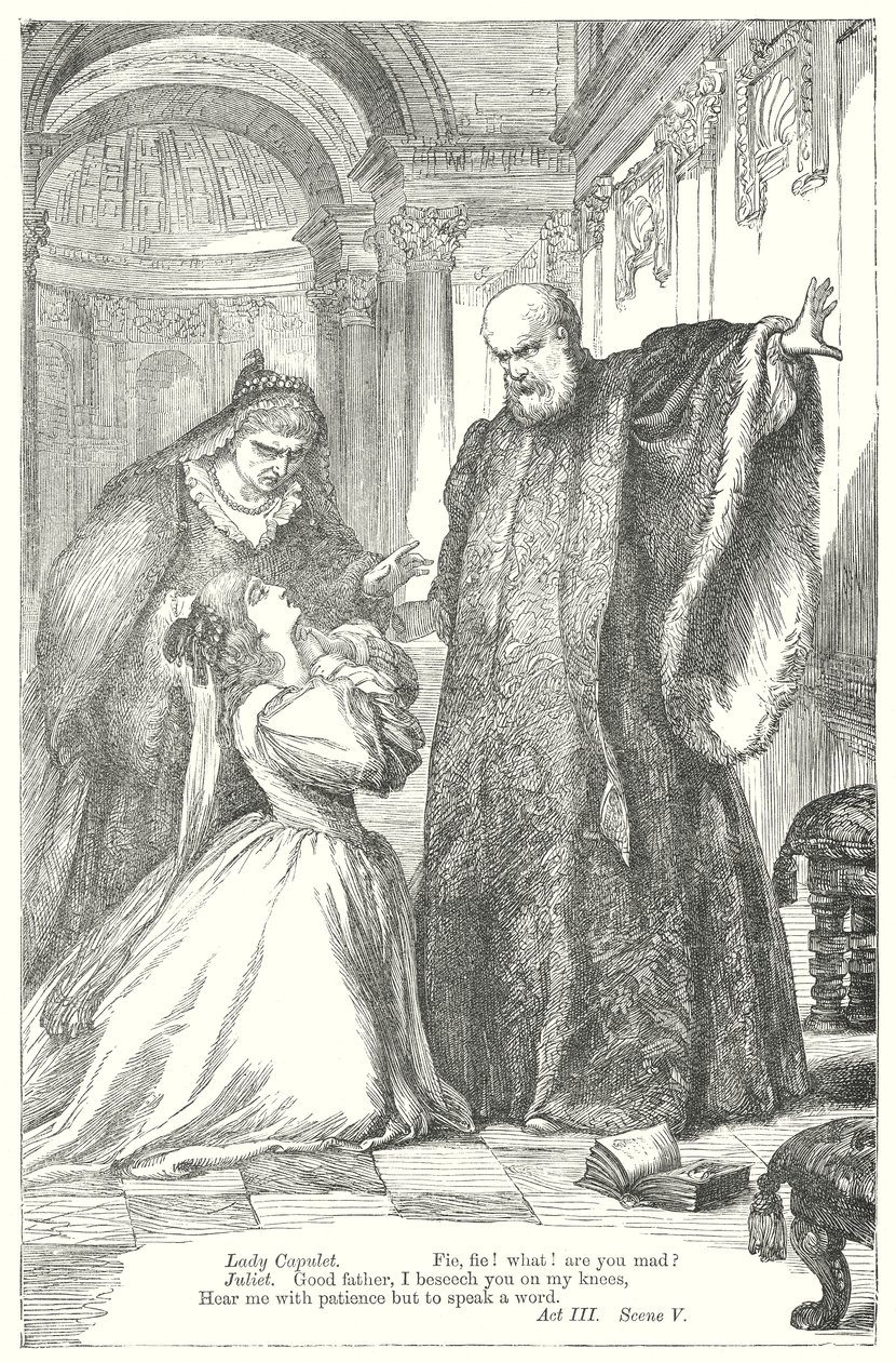 Rómeó és Júlia (metszet) alkotó: Henry Courtney (after) Selous