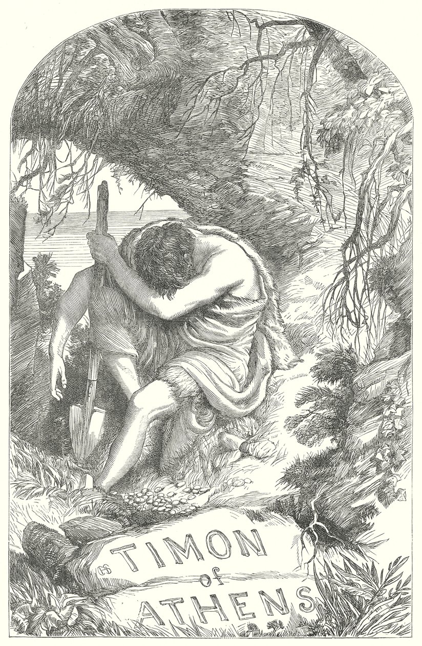 Athéni Timon (metszet) alkotó: Henry Courtney (after) Selous