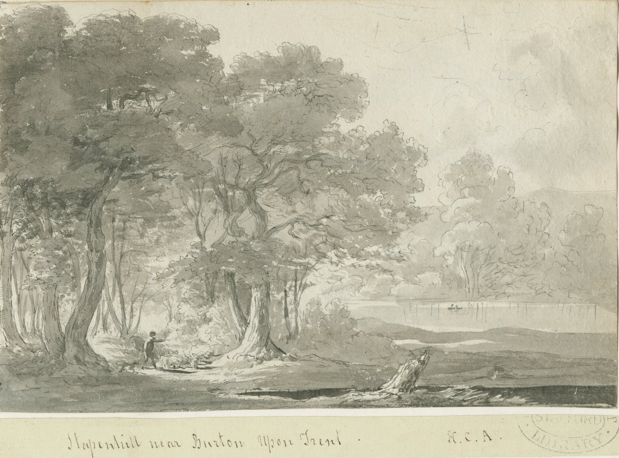 Burton-uponTrent – Stapenhill: szépia rajz, nd [1788-1855] (rajz) alkotó: Henry Curzon Allport