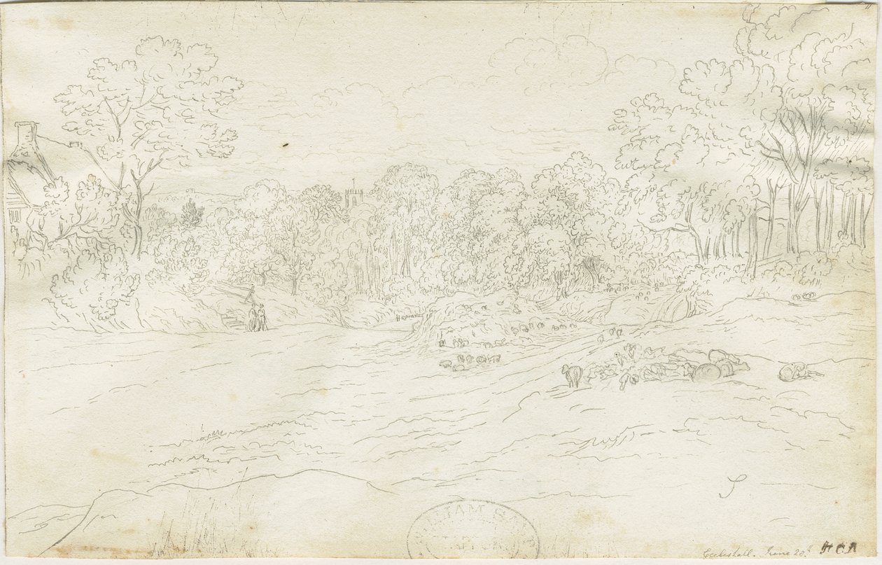Eccleshall Village: tollrajz, nd [1788-1855] (rajz) alkotó: Henry Curzon Allport