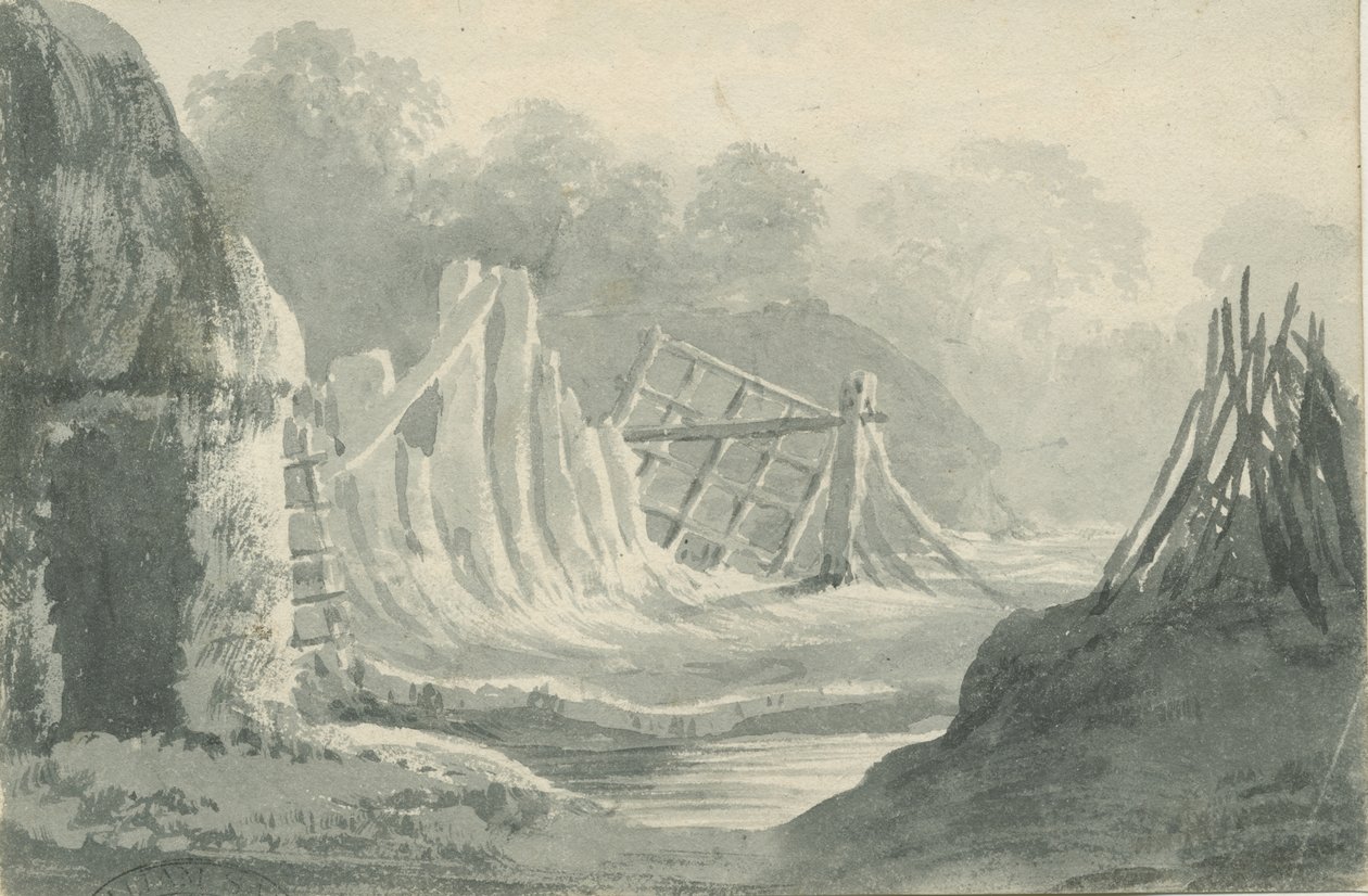 Lichfield - Editial: szépia mosás rajz, nd [1788-1855] (rajz) alkotó: Henry Curzon Allport