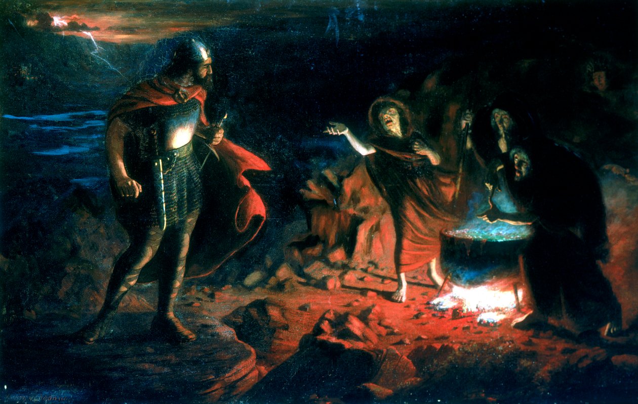 „Macbeth és a boszorkányok”, 19. század vége alkotó: Henry Daniel Chadwick