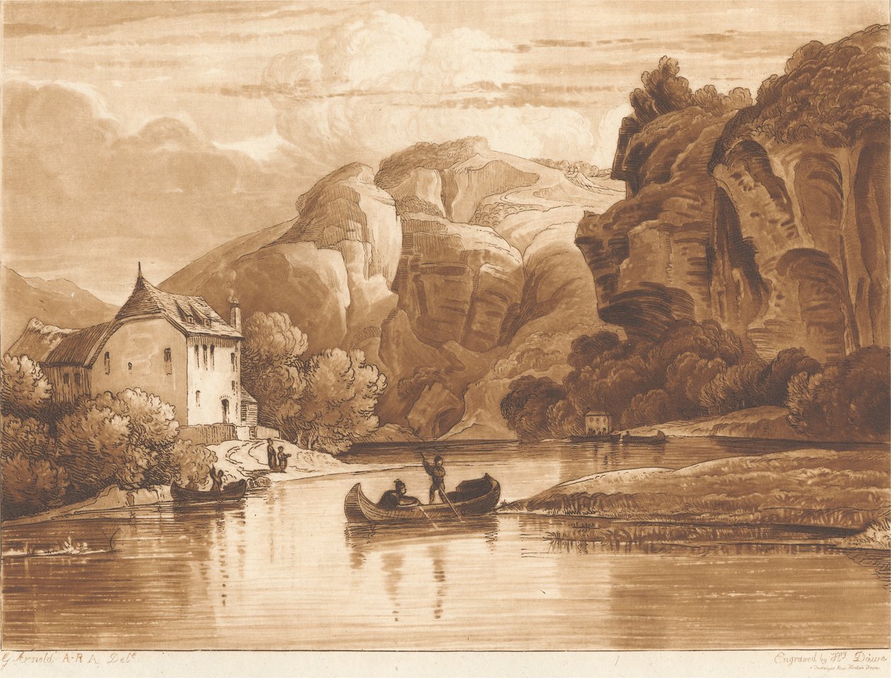 Meuse folyó alkotó: Henry Dawe