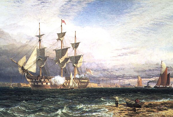 Sheerness, Sheppey szigete, Gárda üdvözlete alkotó: Henry Dawson