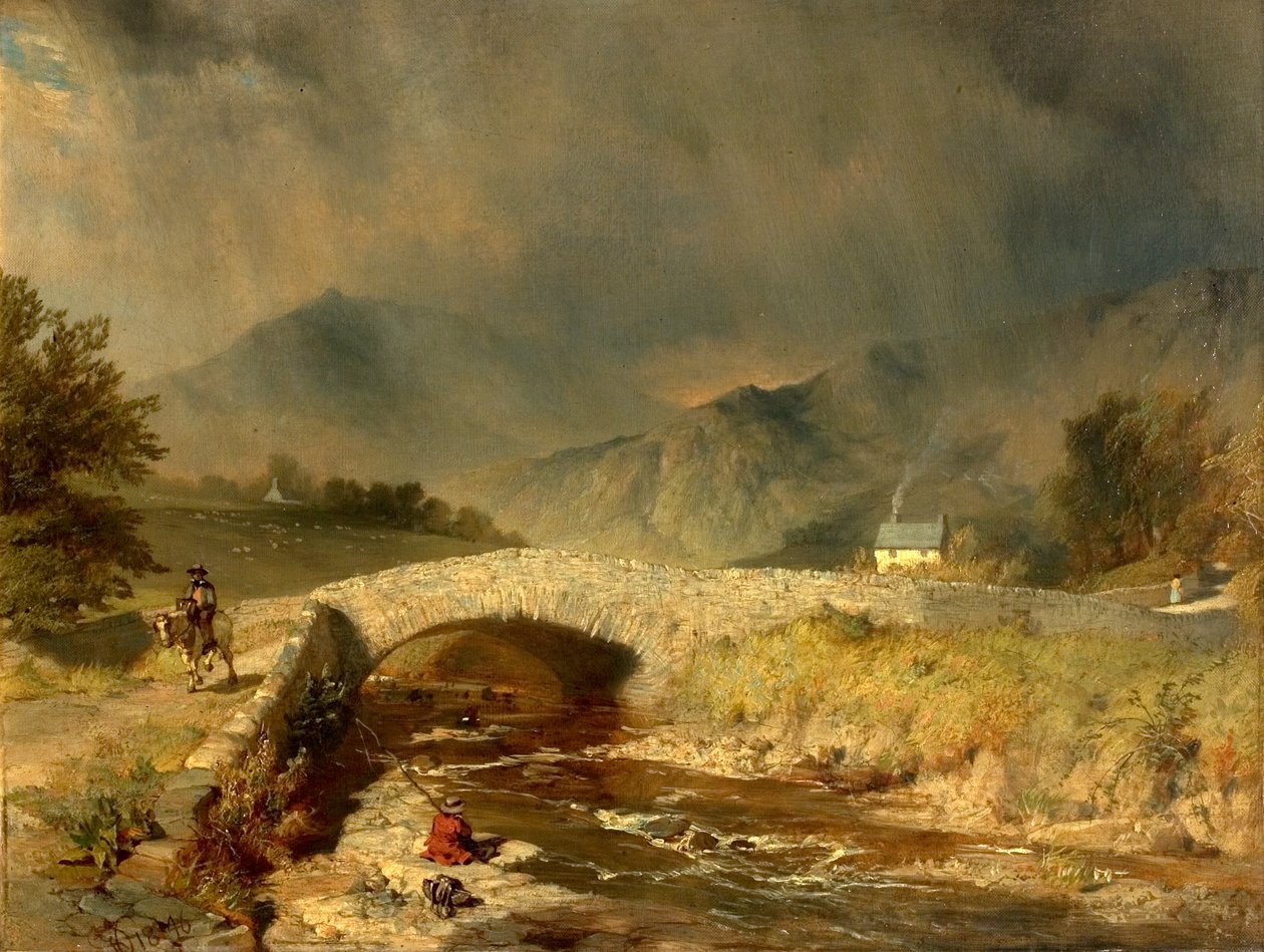 Viharos időjárás Ambleside közelében, Cumbria, 1846 alkotó: Henry Dawson