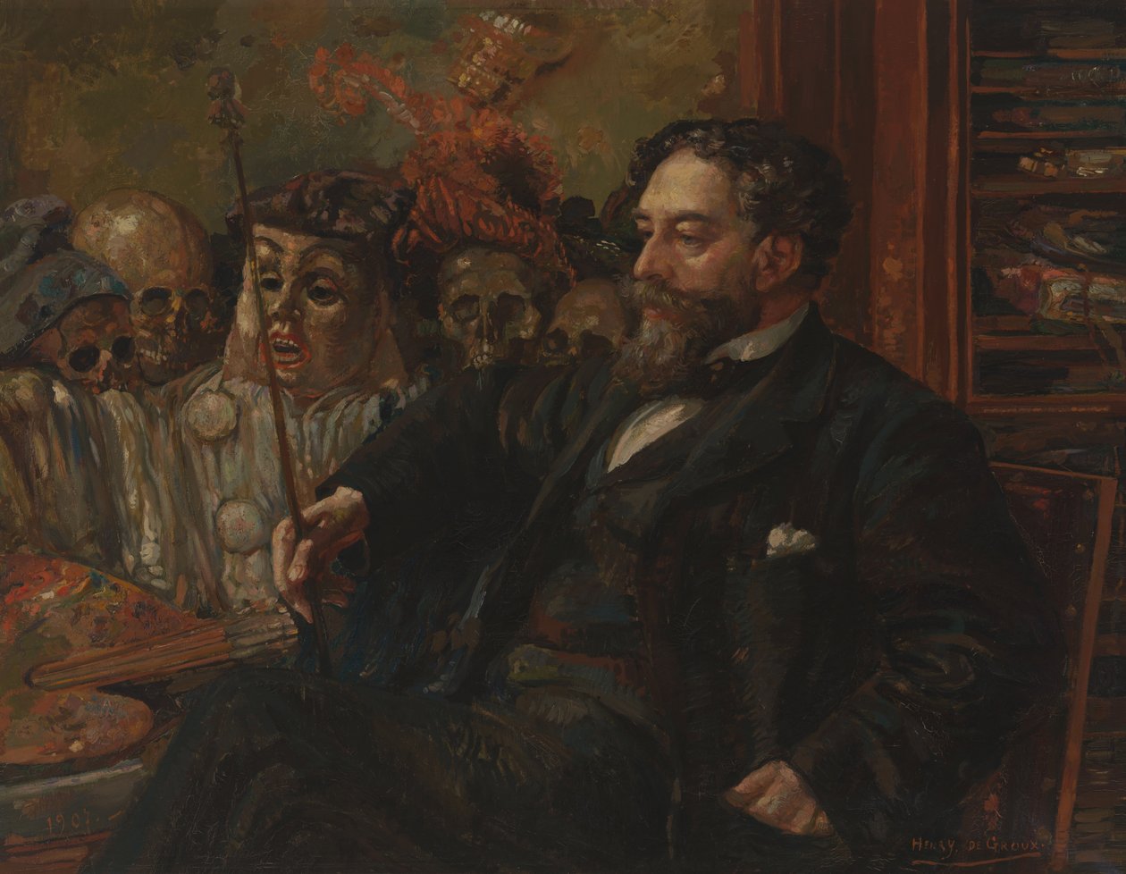 James Ensor portréja alkotó: Henry De Groux