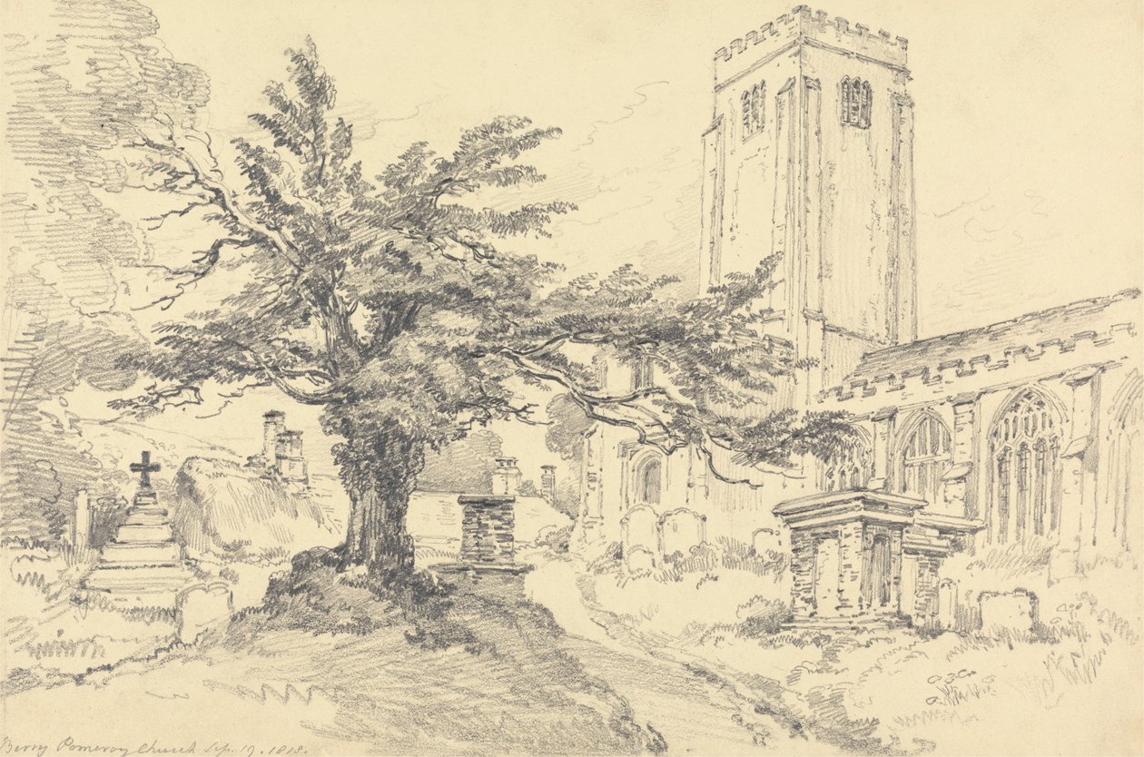 Berry Pomeroy templom alkotó: Henry Edridge