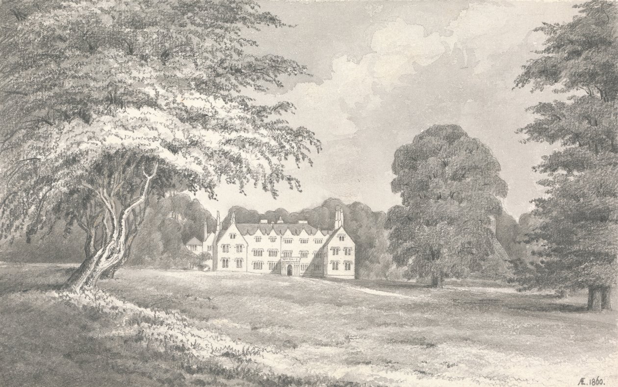 Oakley Hall alkotó: Henry Edridge