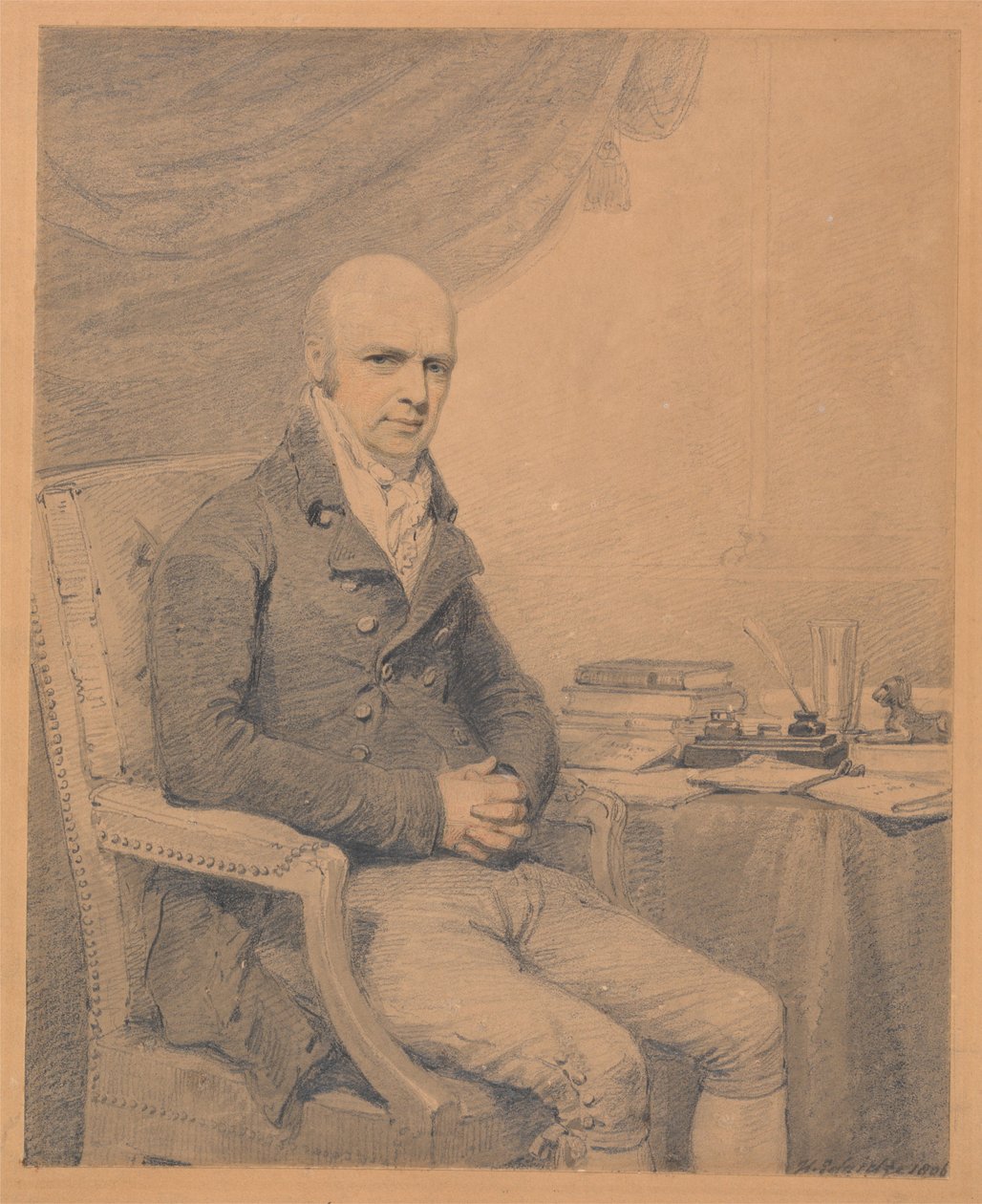 Thomas Estcourt Esq. portréja, Estcourtból alkotó: Henry Edridge
