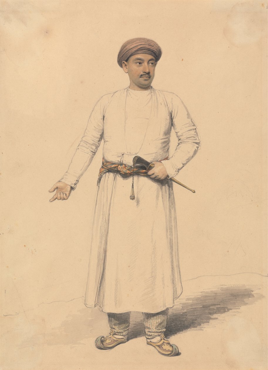 Egy indiai herceg portréja alkotó: Henry Edridge