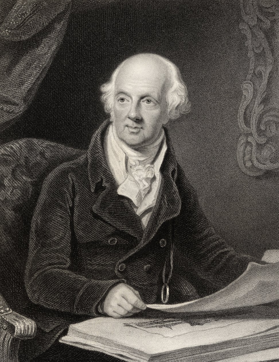 Sir Abraham Hume, 2. baronet, J. Jenkins metszete, a National Portrait Gallery II. kötetéből, megjelent 1835 körül alkotó: Henry Edridge