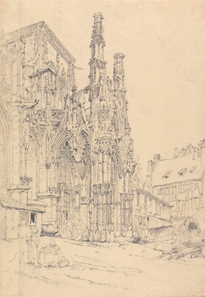 A Notre Dame déli tornáca, Louviers alkotó: Henry Edridge