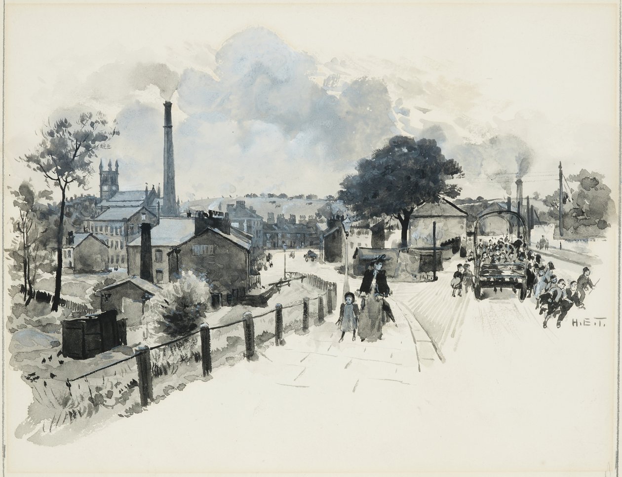 Blackley, Egy rongyos iskolai kirándulás Boggart Hole Clough-ba alkotó: Henry Edward Tidmarsh